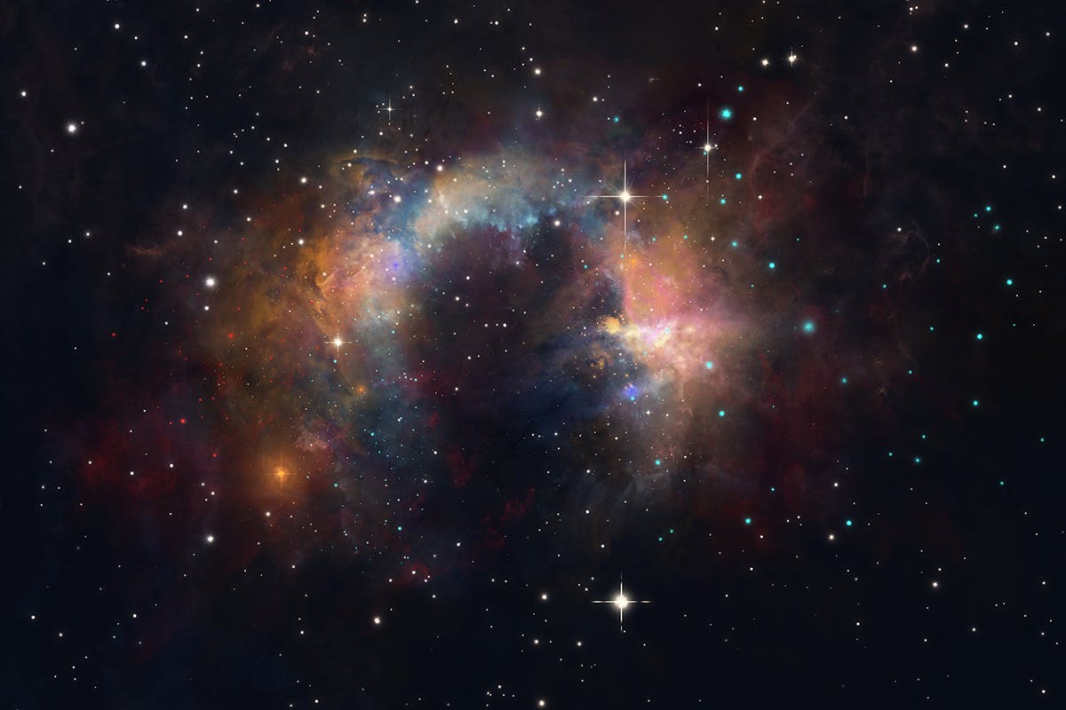 8个高清逼真宇宙太空星系星云背景图片素材 Realistic Nebula Backgrounds 3_img_2