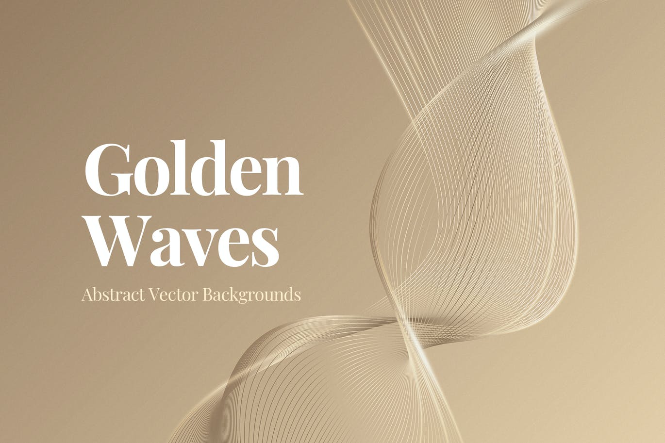 10款金色奢华极简优雅抽象网格波浪艺术装饰设计素材 Gold Grid Waves Backgrounds_img_2