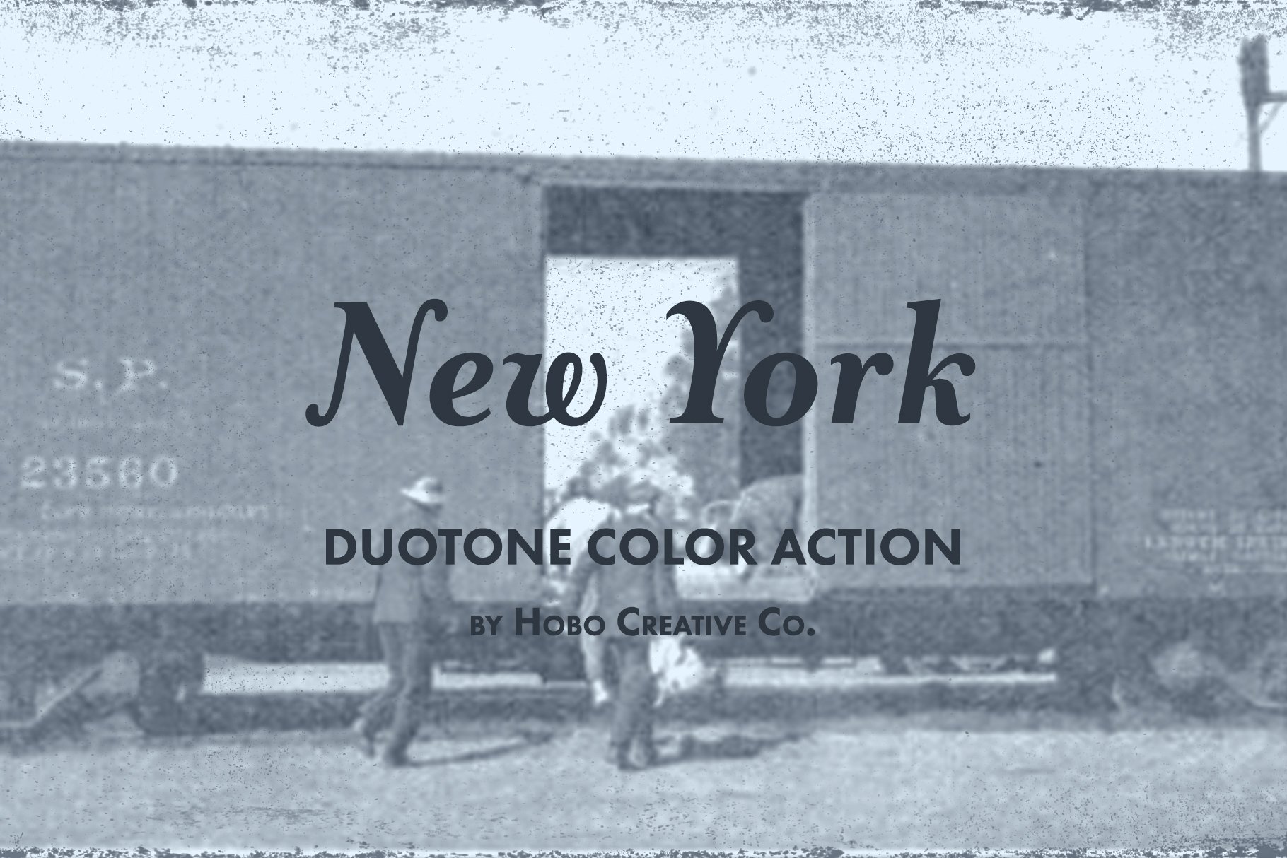 潮流复古做旧双色调照片处理特效PS动作模板 Duotone Color Actions_img_2