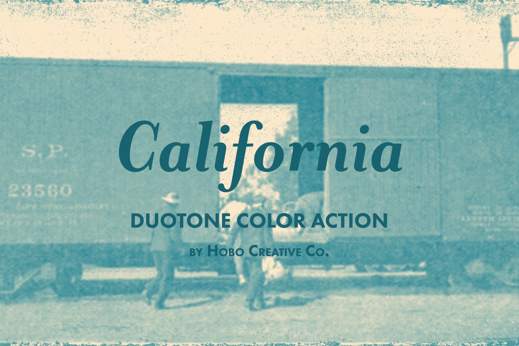 潮流复古做旧双色调照片处理特效PS动作模板 Duotone Color Actions_img_2