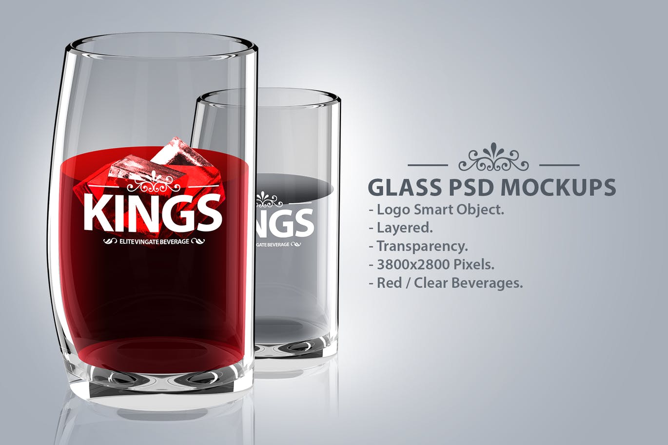 透明玻璃杯Logo设计贴图样机PSD模板 Glass Logo PSD Mockups_img_2