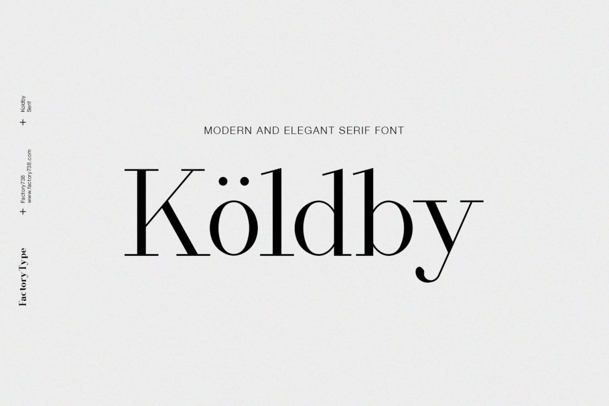 现代优雅品牌杂志徽标logo设计衬线字体素材 Koldby_img_2