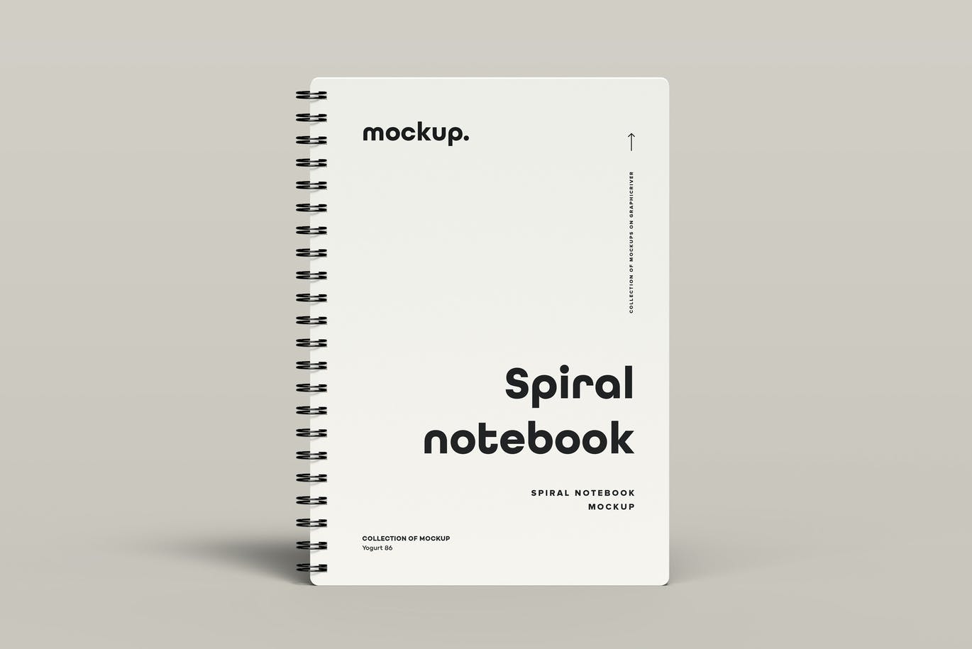 8个逼真螺旋笔记本设计贴图样机PSD模板素材 Spiral Notebook Mock-up_img_2