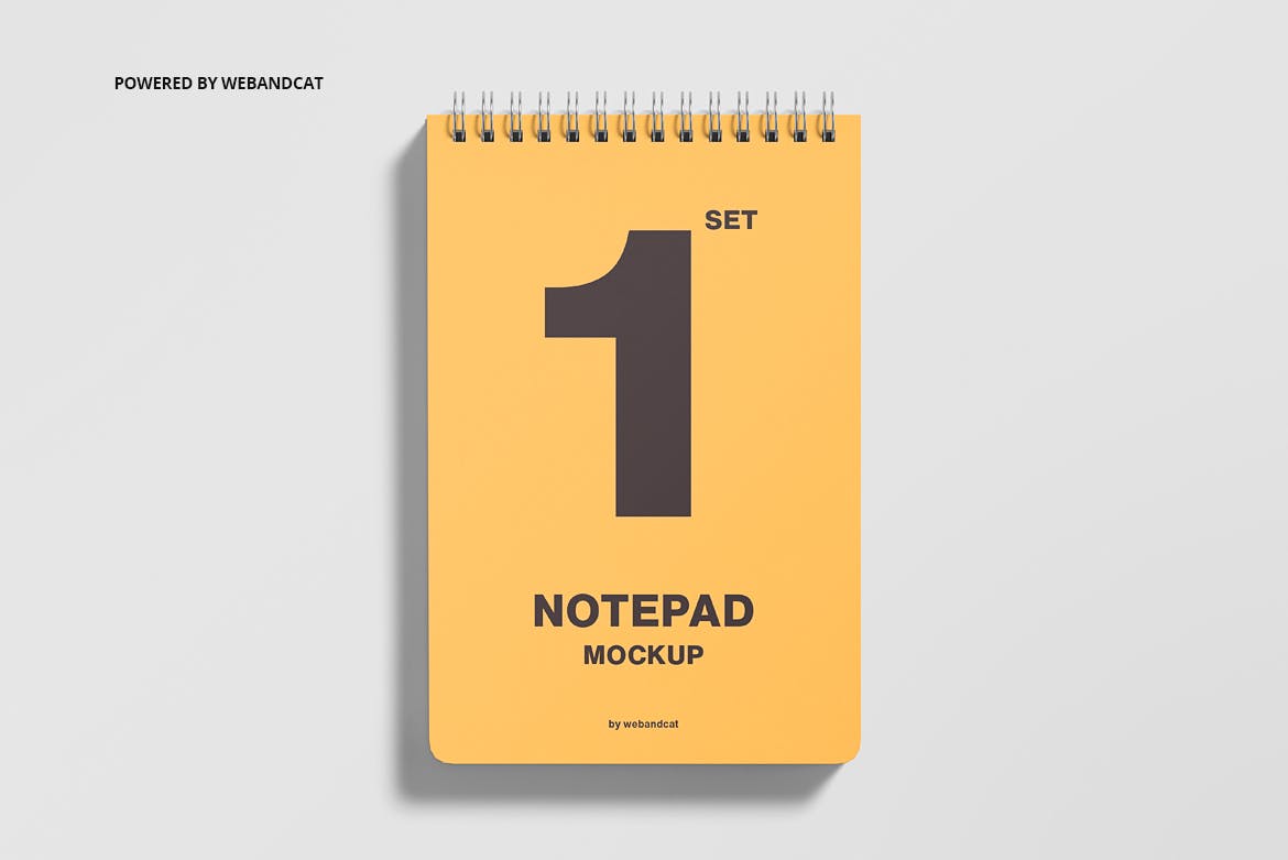 螺旋铁环笔记本设计贴图样机模板 Sketchbook Notepad Mockup_img_2