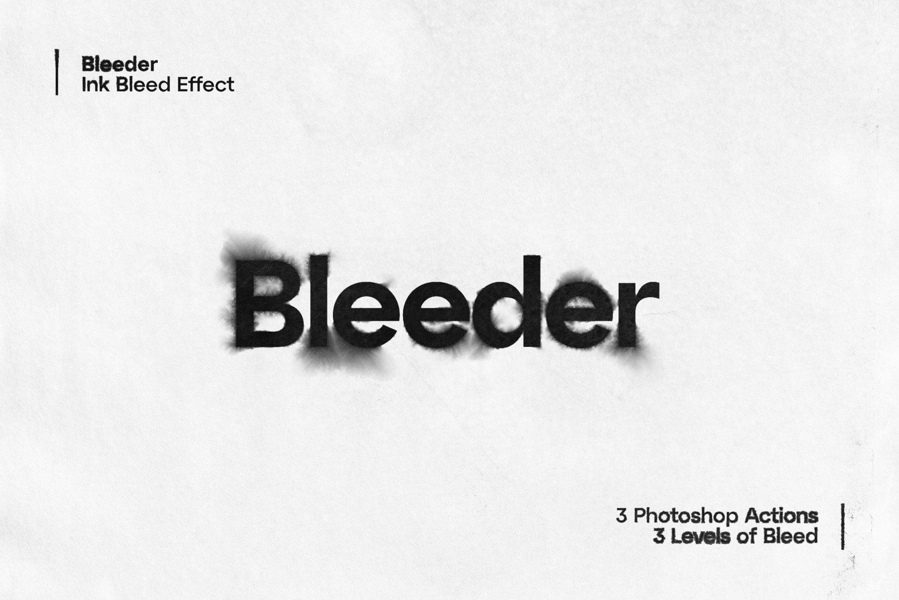 潮流创意墨渍水迹文字图形特效Ps样机模板素材 Bleeder - Ink Bleed Effect_img_2