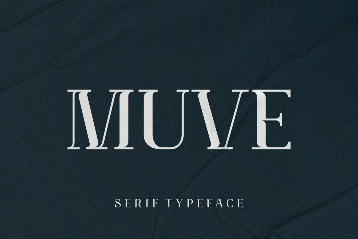 现代时尚服装标识标题设计衬线英文字体素材 Muve Display Serif_img_2