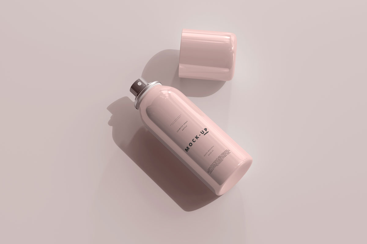 9款时尚喷雾瓶外观设计PS贴图样机模板 Spray Bottle Mockup_img_2