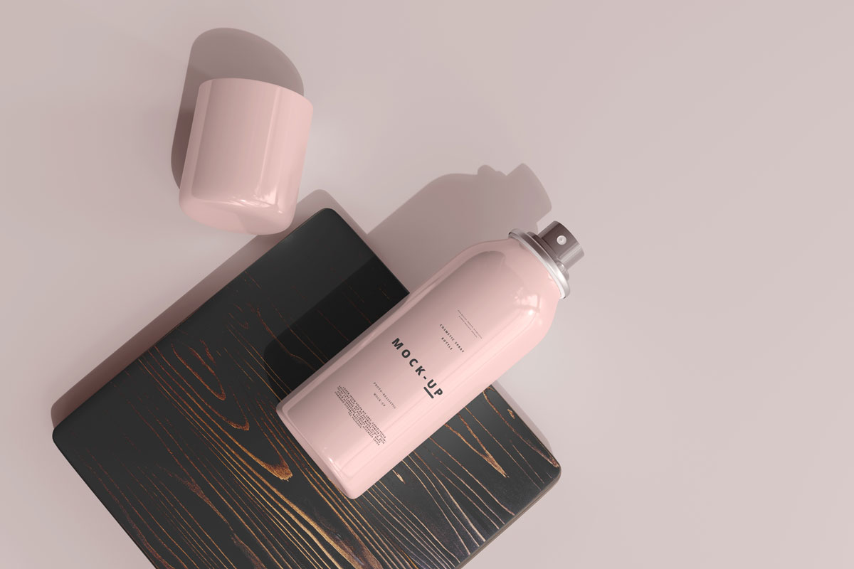 9款时尚喷雾瓶外观设计PS贴图样机模板 Spray Bottle Mockup_img_2