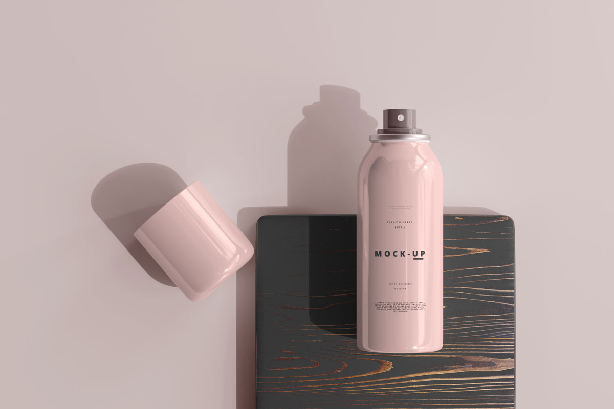 9款时尚喷雾瓶外观设计PS贴图样机模板 Spray Bottle Mockup_img_2