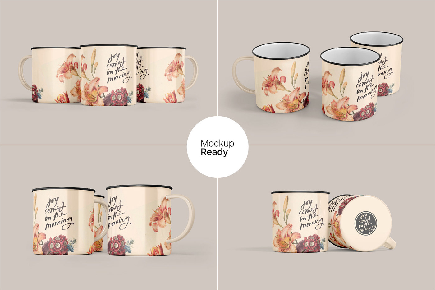 15个时尚搪瓷杯Logo展示贴图样机模板 Enamel Mug Mockup_img_2