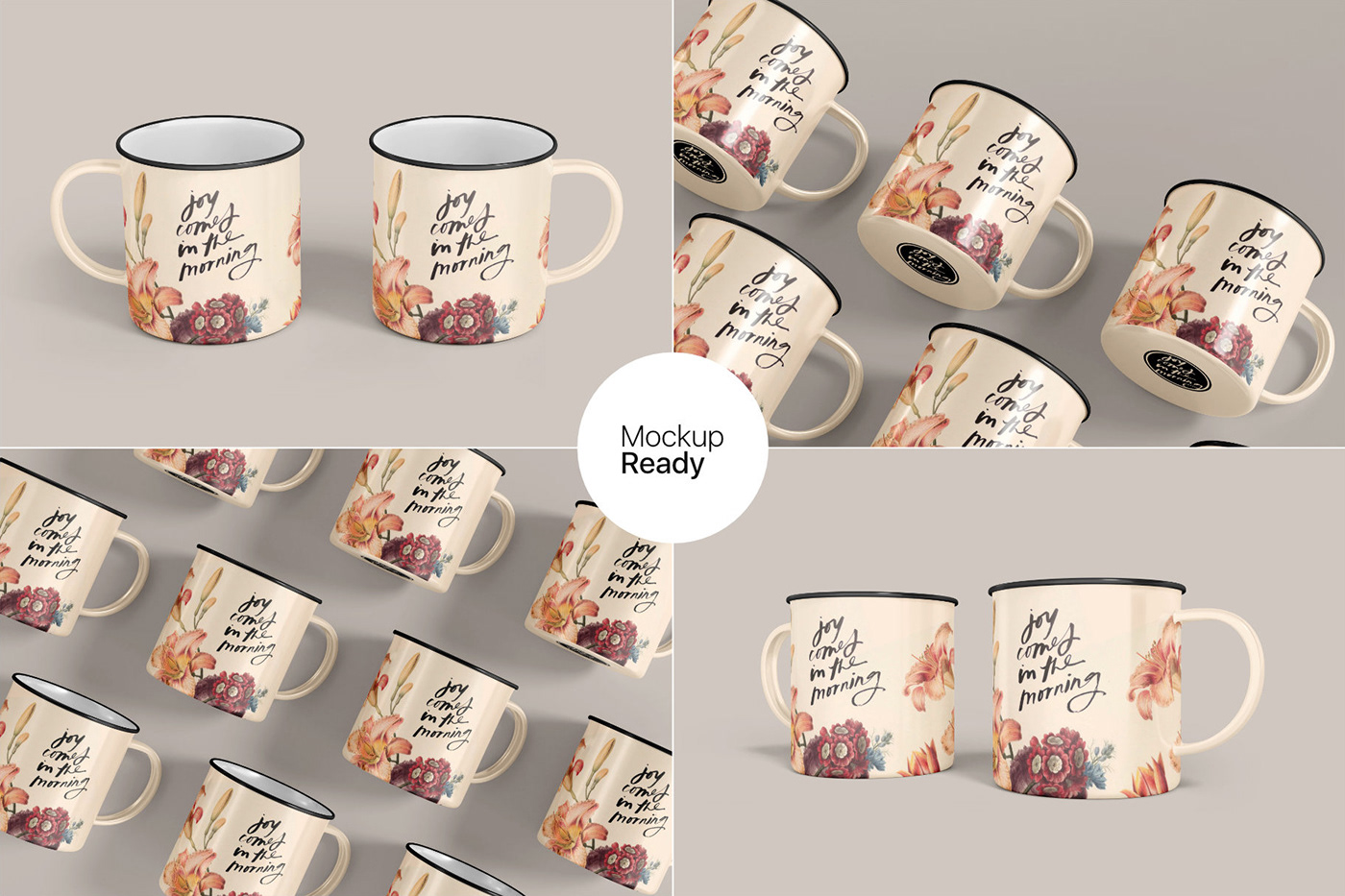 15个时尚搪瓷杯Logo展示贴图样机模板 Enamel Mug Mockup_img_2