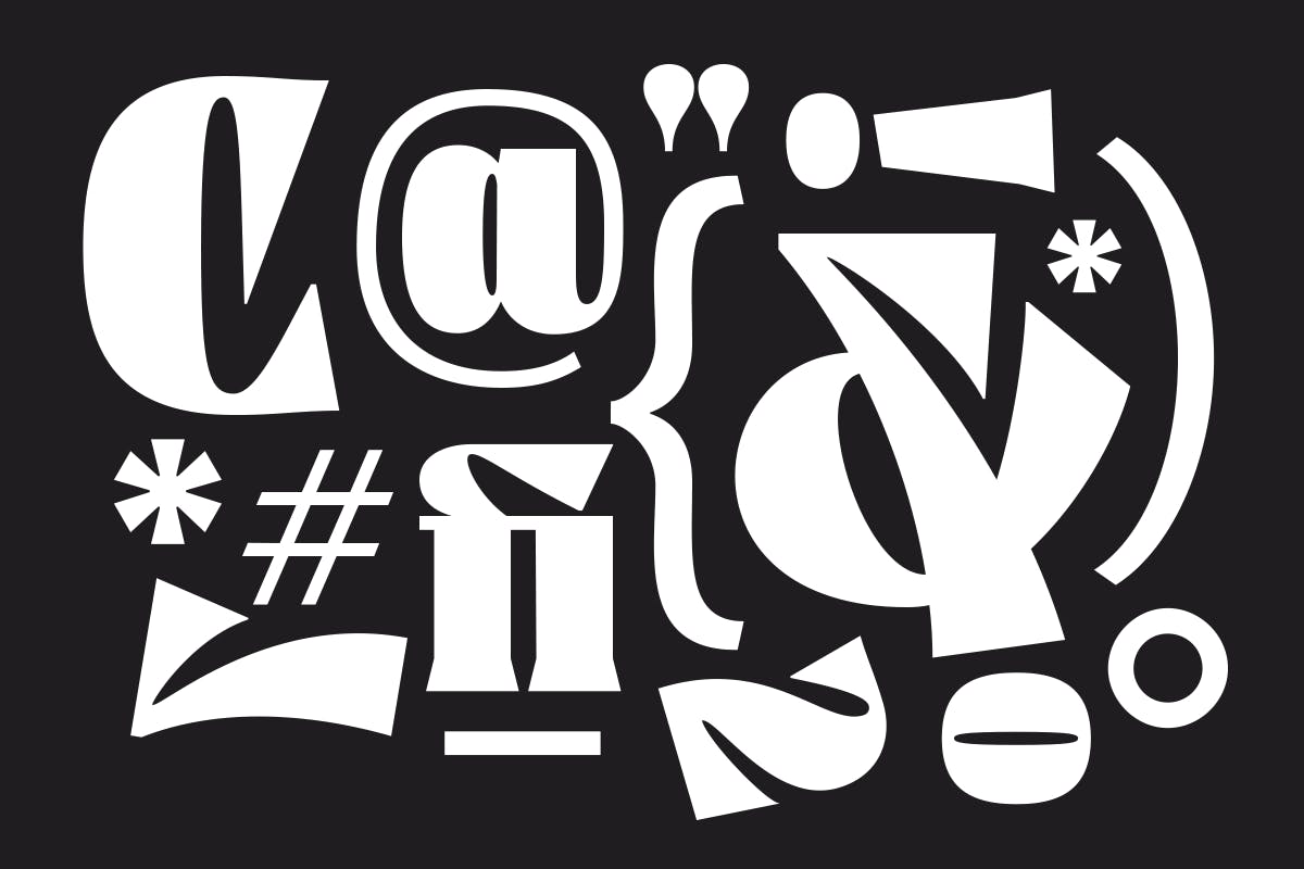 时尚出众杂志标签徽标logo设计加粗衬线英文字体素材 Calfine - Bold Serif_img_2