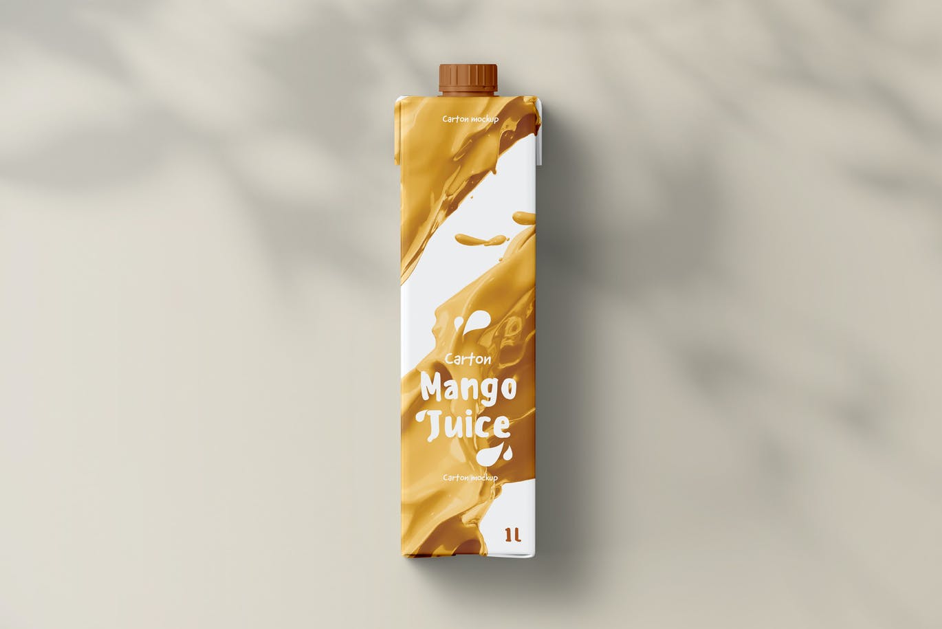 6款逼真果汁饮料纸箱外观设计贴图样机模板 Juice Carton Mock-up 2_img_2