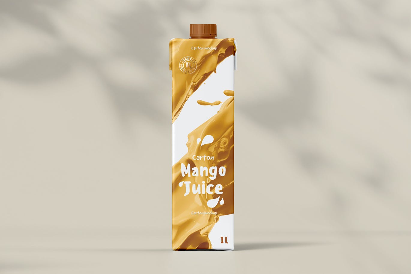 6款逼真果汁饮料纸箱外观设计贴图样机模板 Juice Carton Mock-up 2_img_2