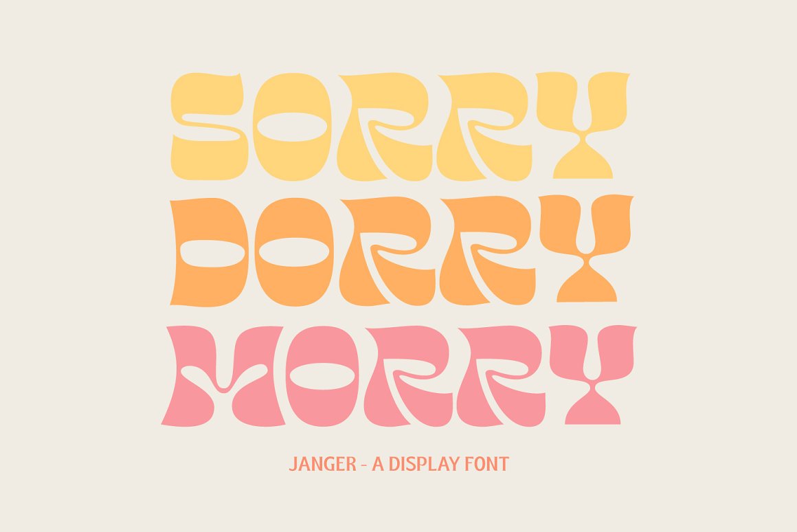 潮流酸性逆反差粗体海报标题Logo英文字体设计素材 Janger Display Font_img_2