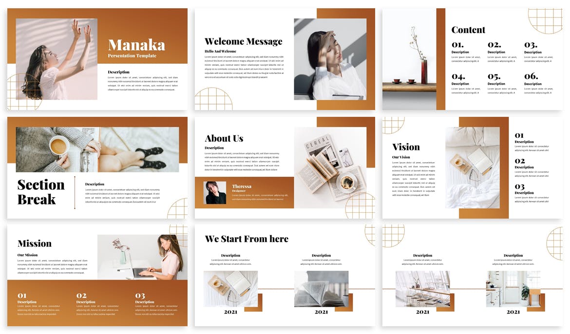 现代简洁商务营销策划提案简报演示文稿设计模板 Manaka - Business Powerpoint Template_img_2