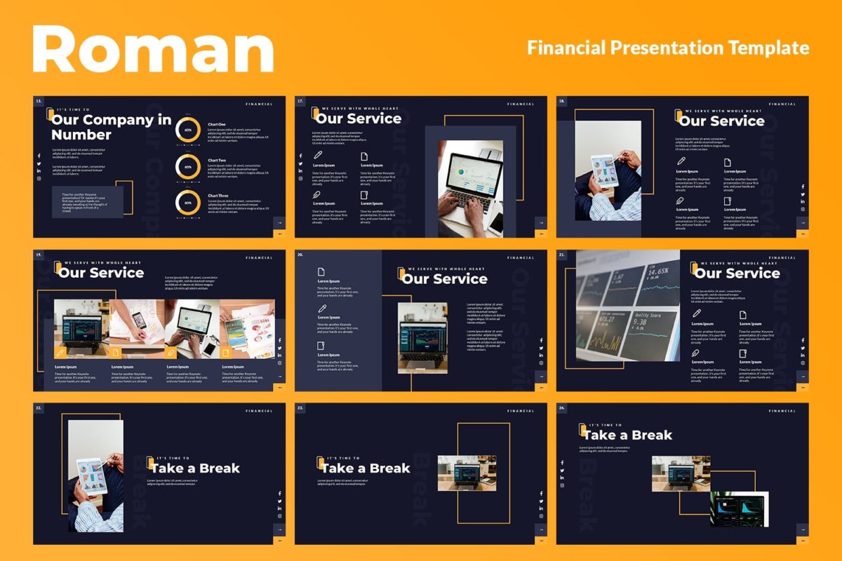 现代独特金融投资营销策划图文排版演示文稿设计模板 Financial & Investment Powerpoint Template_img_2