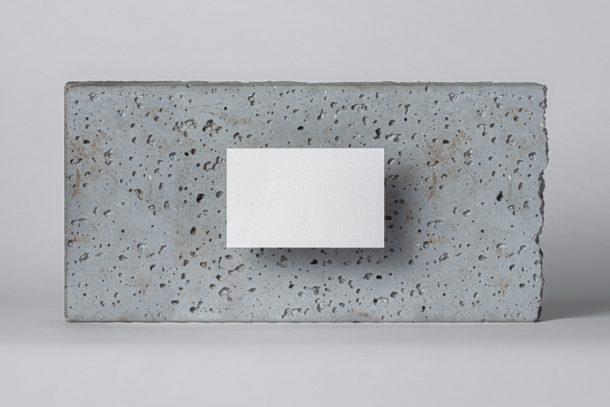 时尚商务个人名片设计样机PSD模板 Stone Psd Business Card Mockup_img_2