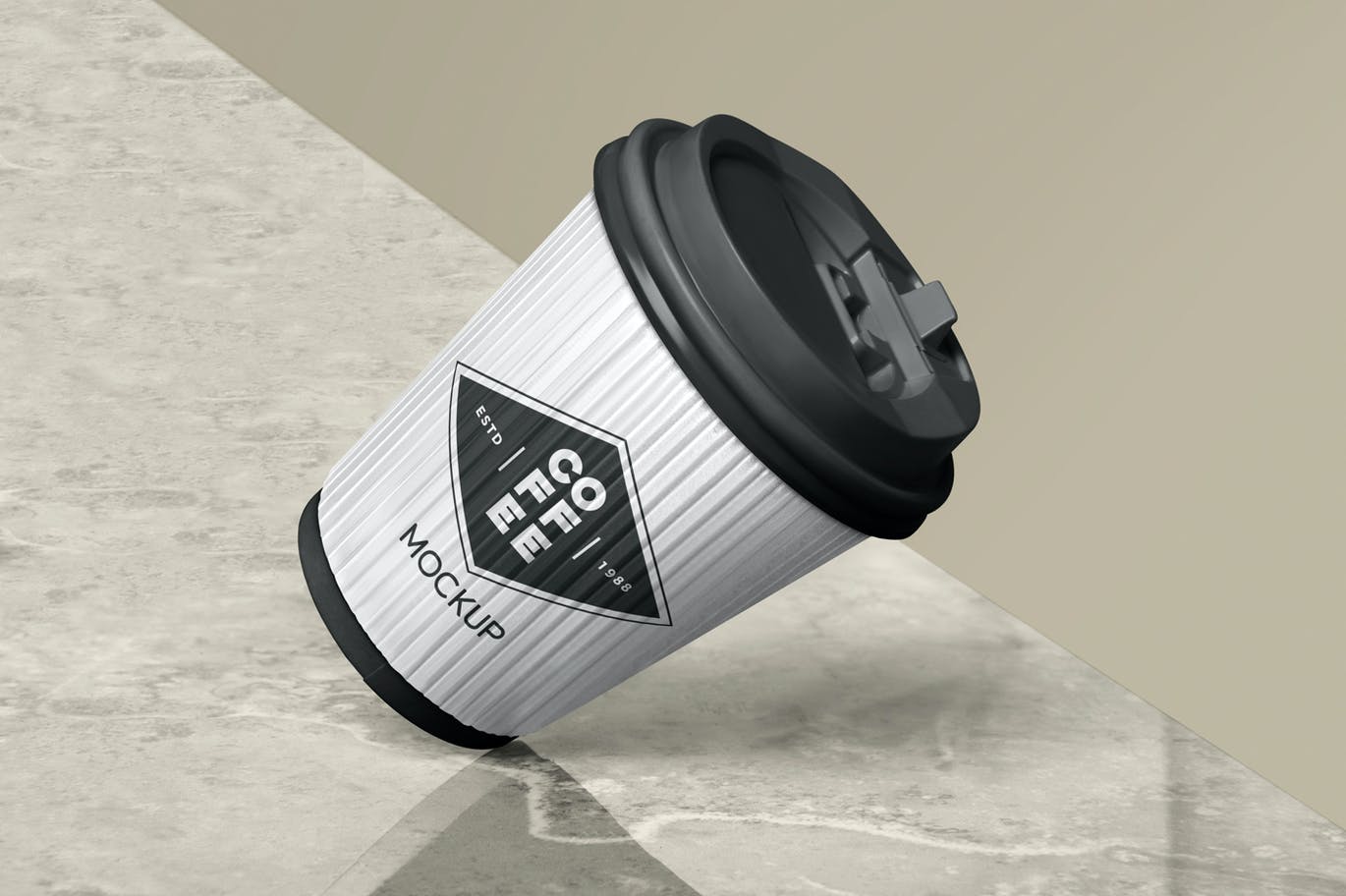 一次性咖啡纸杯设计样机模板 Disposable Coffee Cup Mockups_img_2