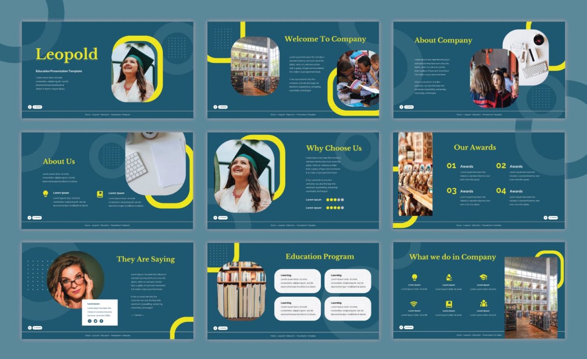 现代专业教育主题提案简报演示文稿设计ppt模板 Education Powerpoint Presentation Template_img_2