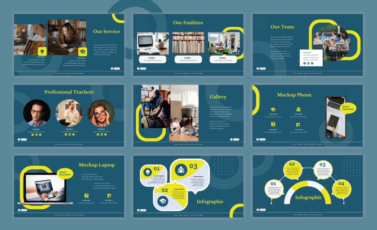 现代专业教育主题提案简报演示文稿设计ppt模板 Education Powerpoint Presentation Template_img_2