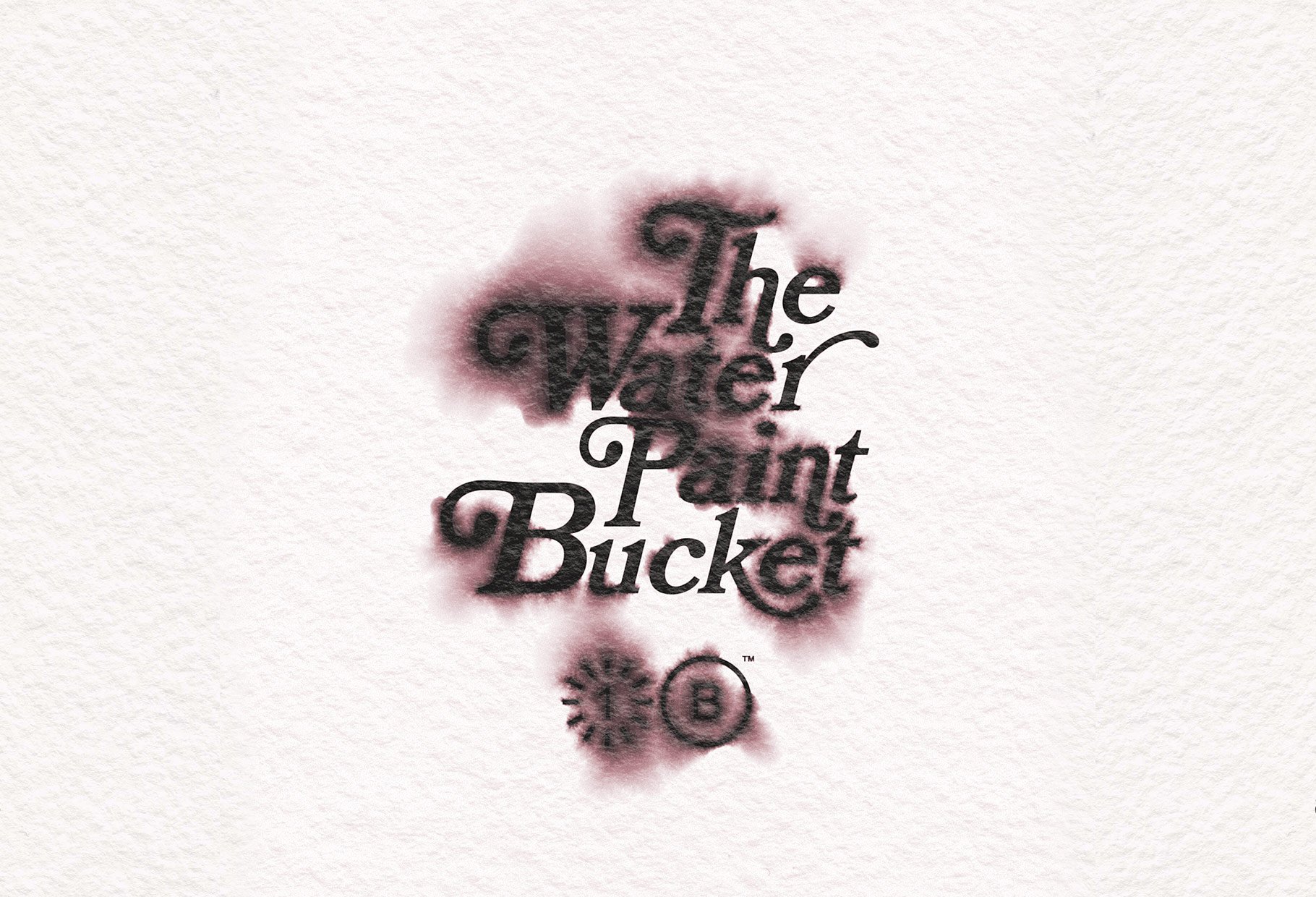 潮流水迹水渍Logo文字图形处理特效Ps一键式动作模板素材 The Water Paint Bucket - One Click_img_2