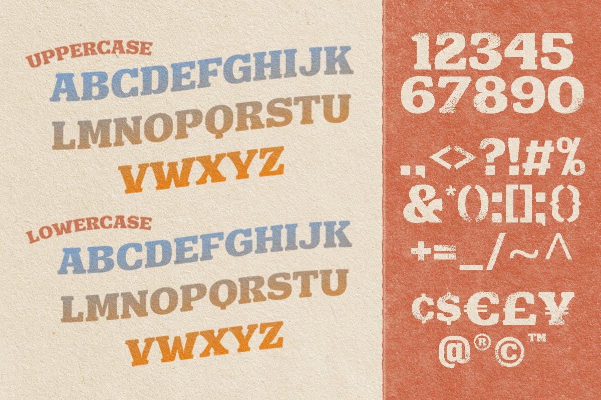 怀旧徽标杂志标签设计衬线英文字体 Hulberk - a Nostalgic Slab Serif_img_2