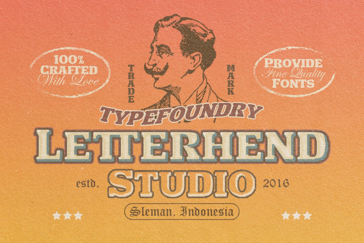 怀旧徽标杂志标签设计衬线英文字体 Hulberk - a Nostalgic Slab Serif_img_2