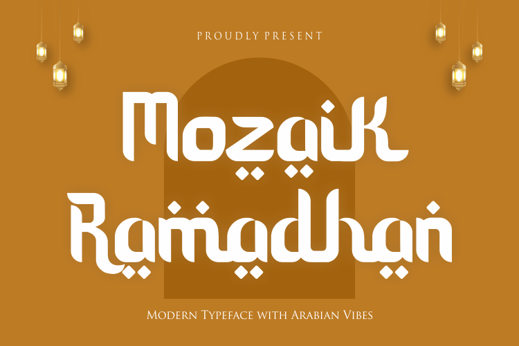 时尚杂志海报标题徽标Logo设计无衬线英文字体素材 Mozaik Ramadhan Font_img_2