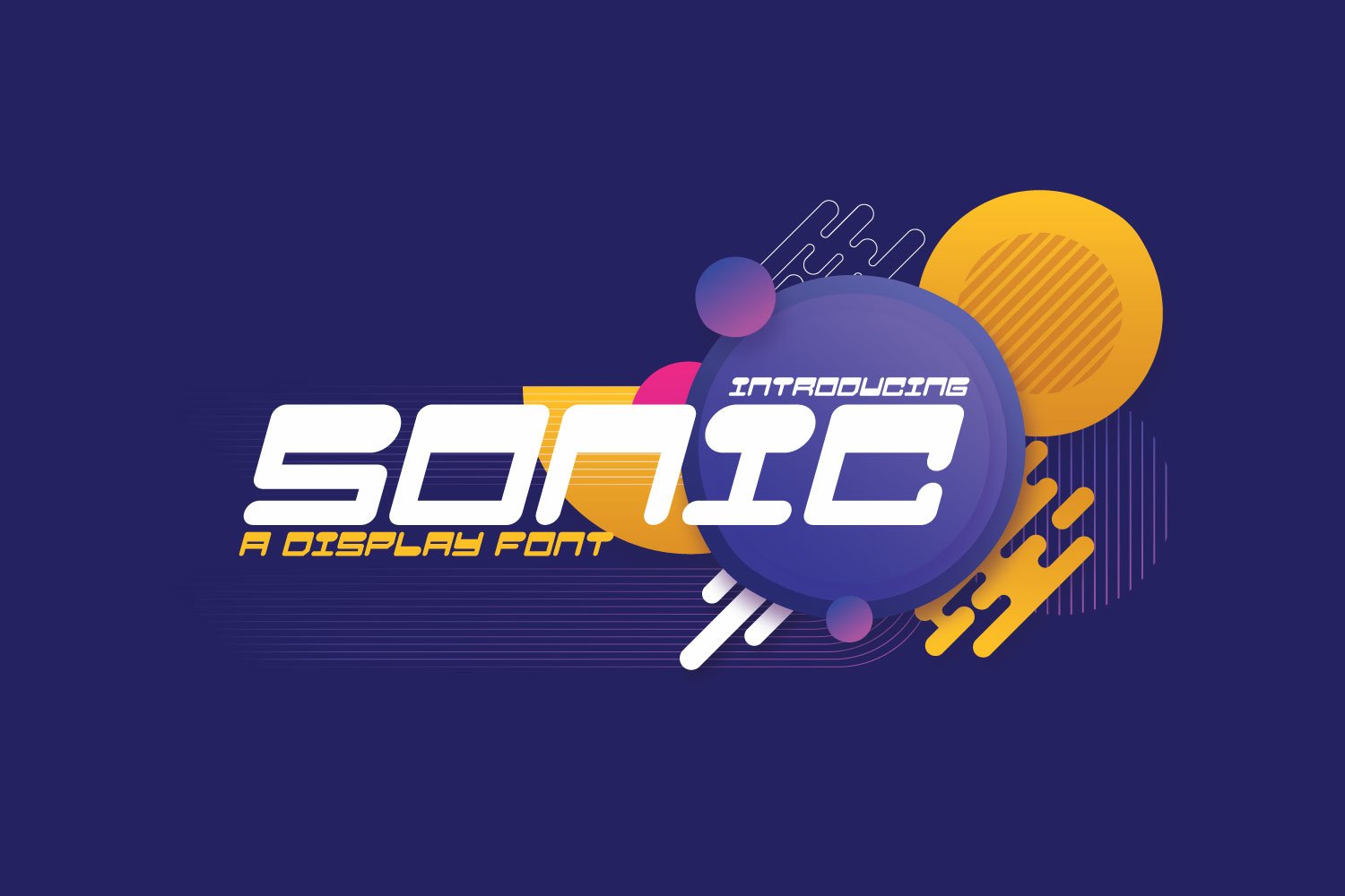 动感倾斜杂志标题徽标Logo设计无衬线英文字体素材 Sonic_img_2