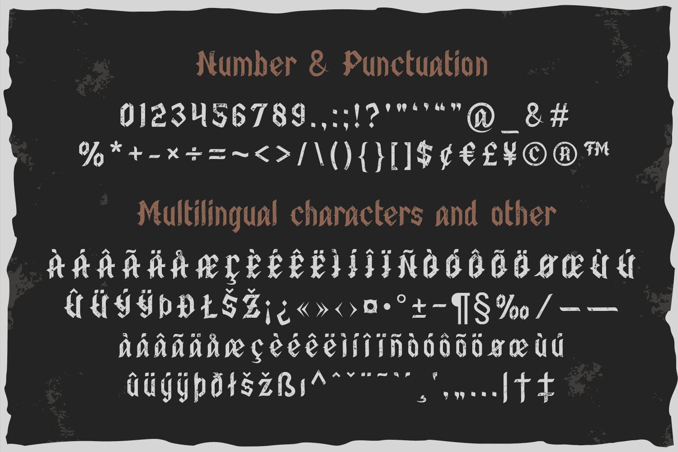 复古哥特式标题徽标Logo设计衬线英文字体素材 Old Biker Font_img_2