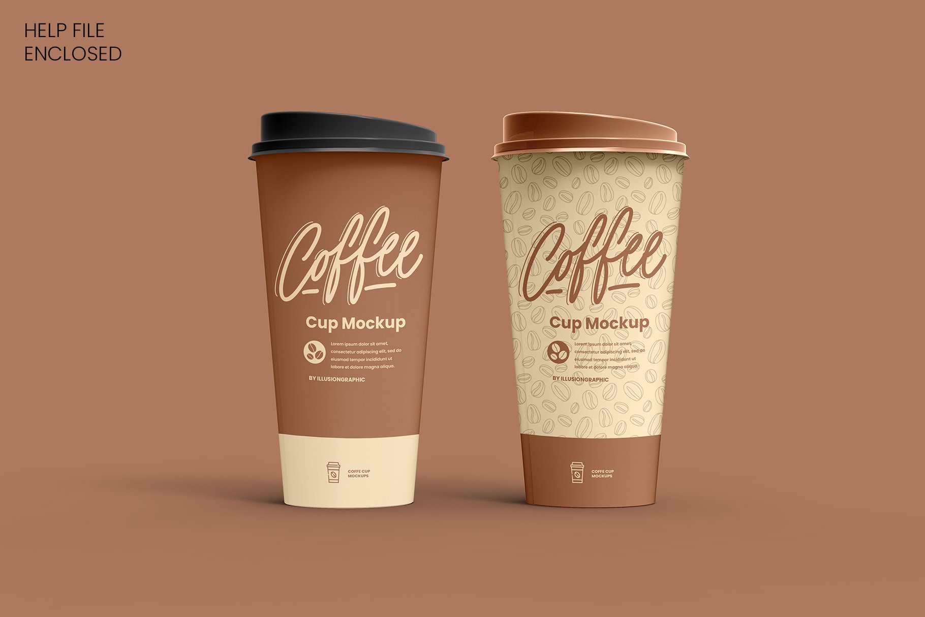 8个一次性咖啡外卖纸杯设计贴图样机模板 Coffee Cup Mockup - 8 views_img_2