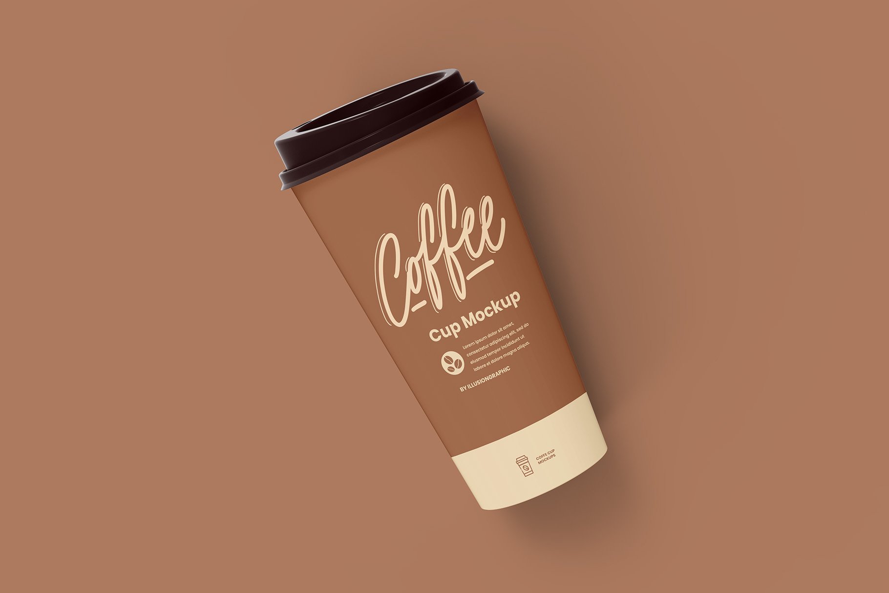 8个一次性咖啡外卖纸杯设计贴图样机模板 Coffee Cup Mockup - 8 views_img_2