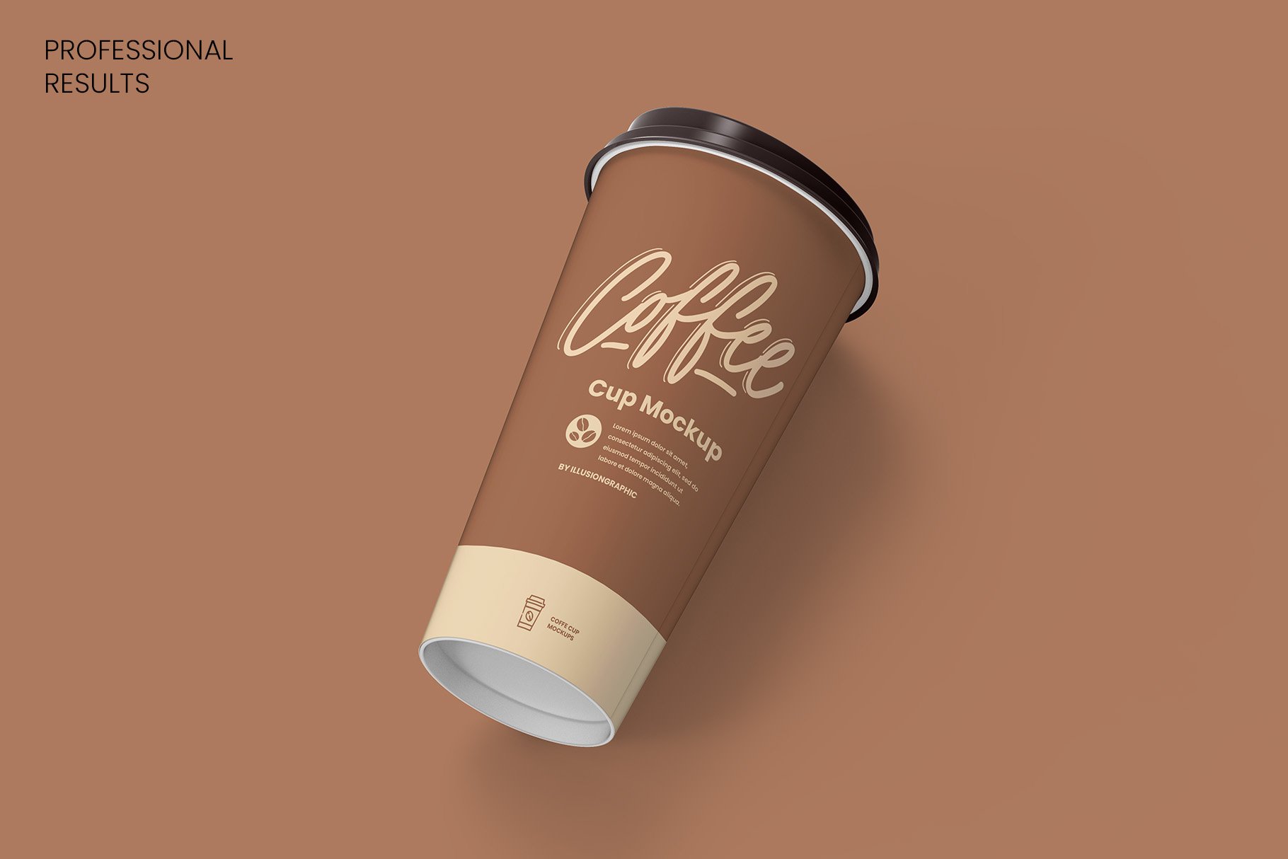 8个一次性咖啡外卖纸杯设计贴图样机模板 Coffee Cup Mockup - 8 views_img_2