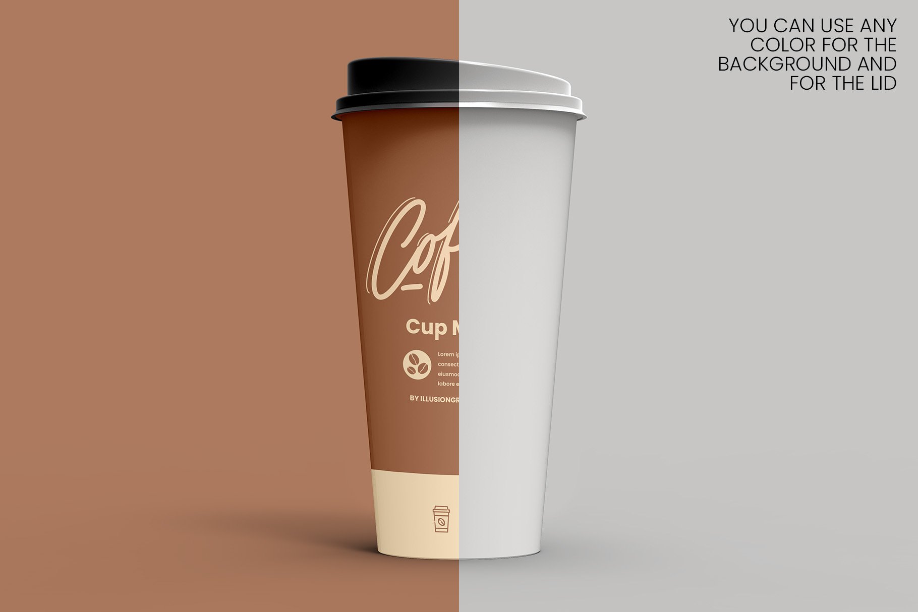 8个一次性咖啡外卖纸杯设计贴图样机模板 Coffee Cup Mockup - 8 views_img_2