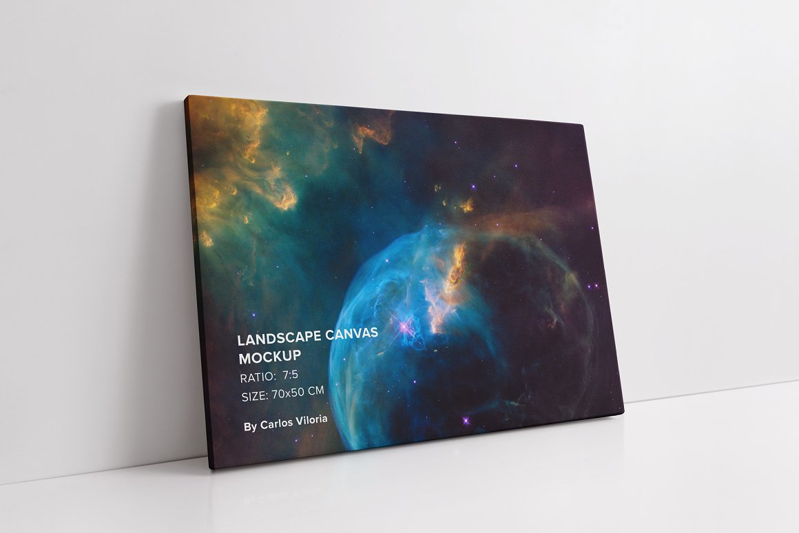 33款绘画艺术品相片展示相框画布样机模板套装 Canvas Mockups Bundle 2_img_2