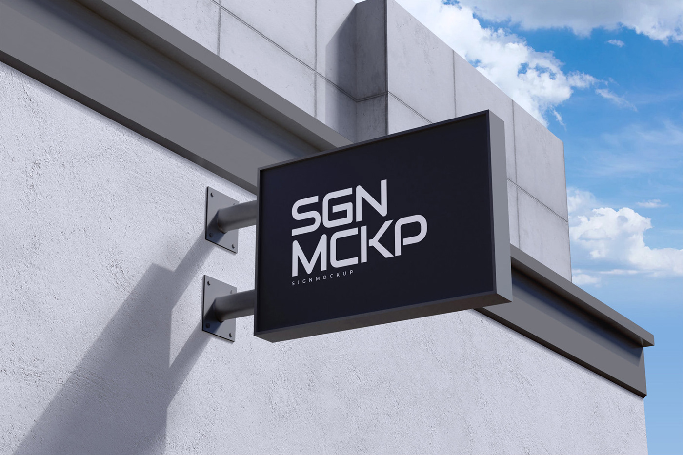 10个3D立体徽标标牌设计展示样机模板 3D Logo & Sign Mockup_img_2