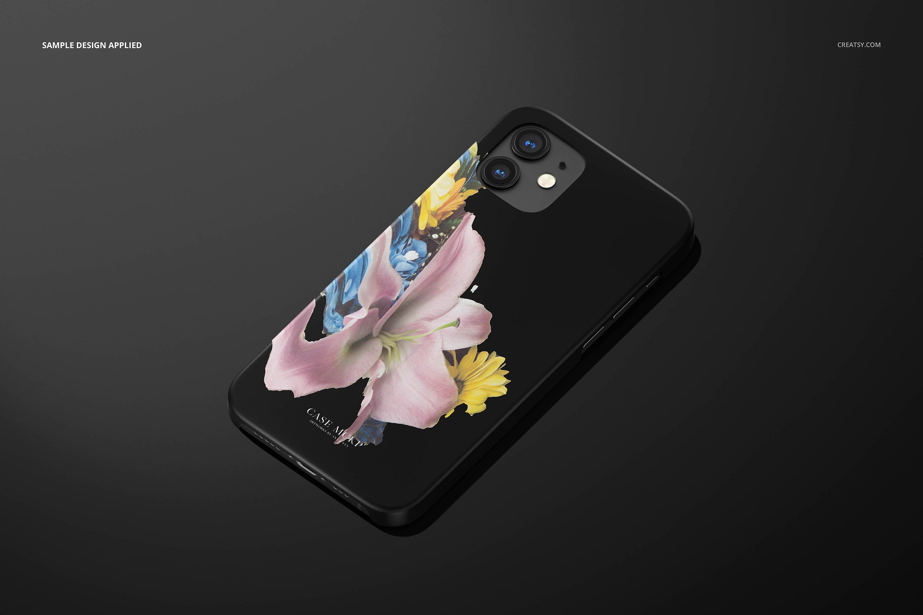 26款时尚磨砂iPhone 12手机保护壳外观设计PSD样机模板 iPhone 12 Matte Snap Case 1 Mockup_img_2