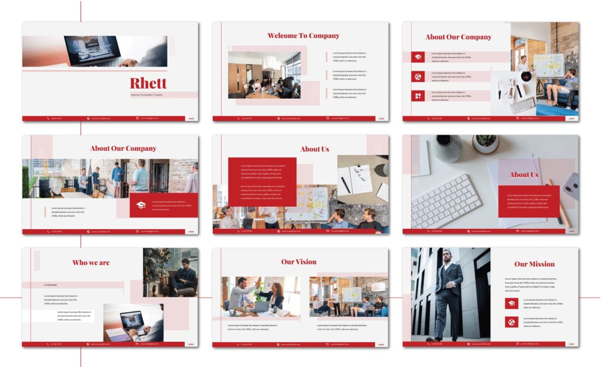 极简主义企业营销策划PPT设计模板 Business Consultant Powerpoint Templates_img_2