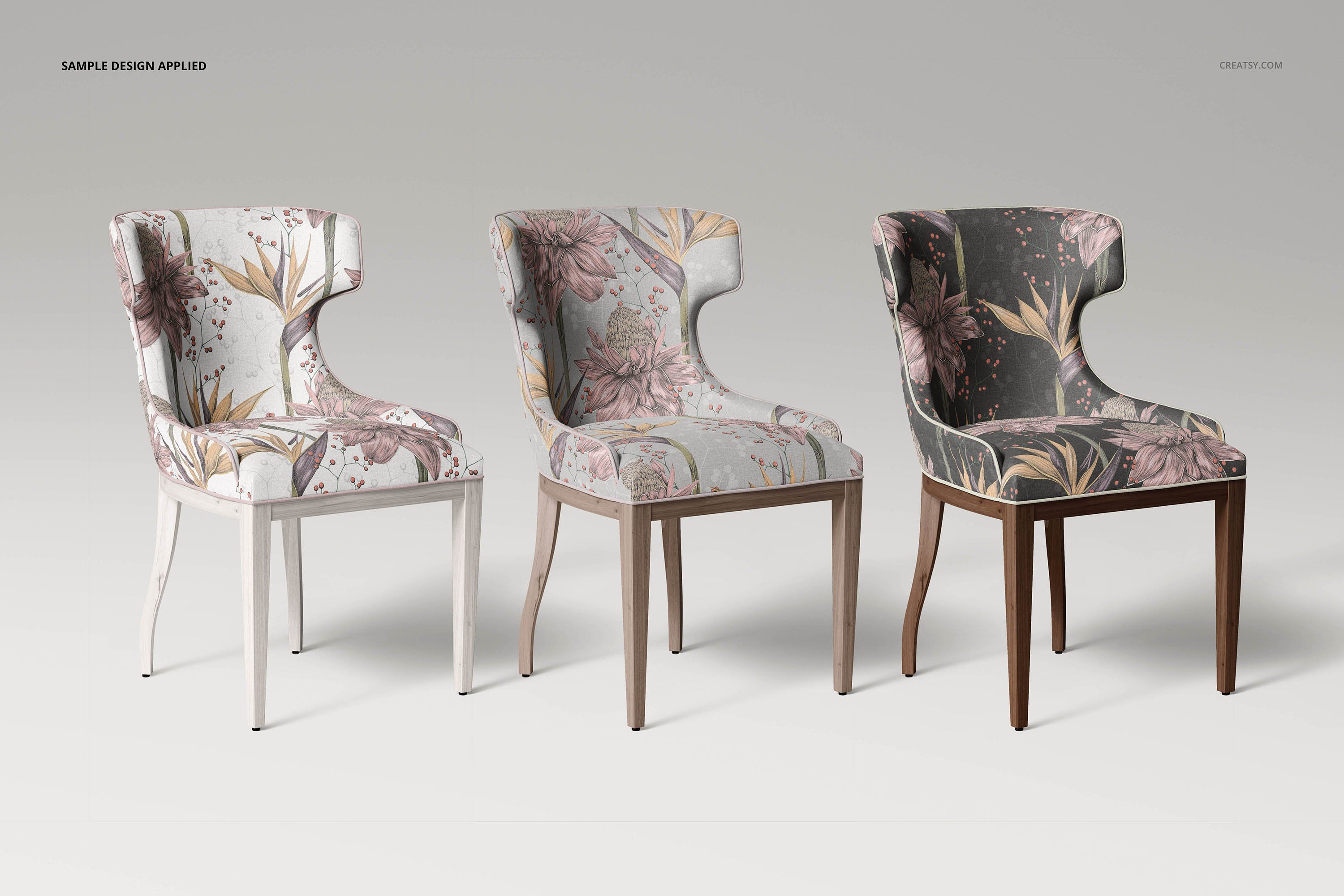 时尚室内餐厅椅子外观设计展示贴图样机模板合集 Dining Room Chair Mockup Set_img_2