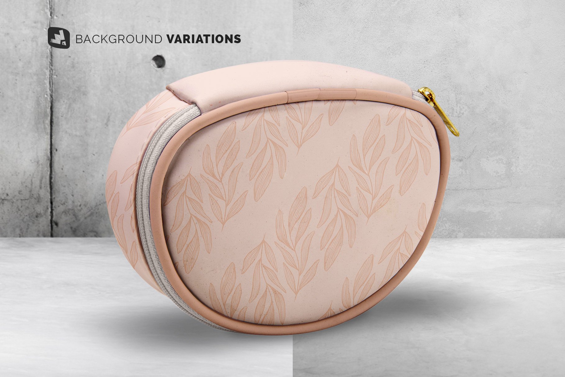 时尚奢华化妆品旅行袋设计样机模版素材 Luxury Carry On Toiletry Bag Mockup_img_2