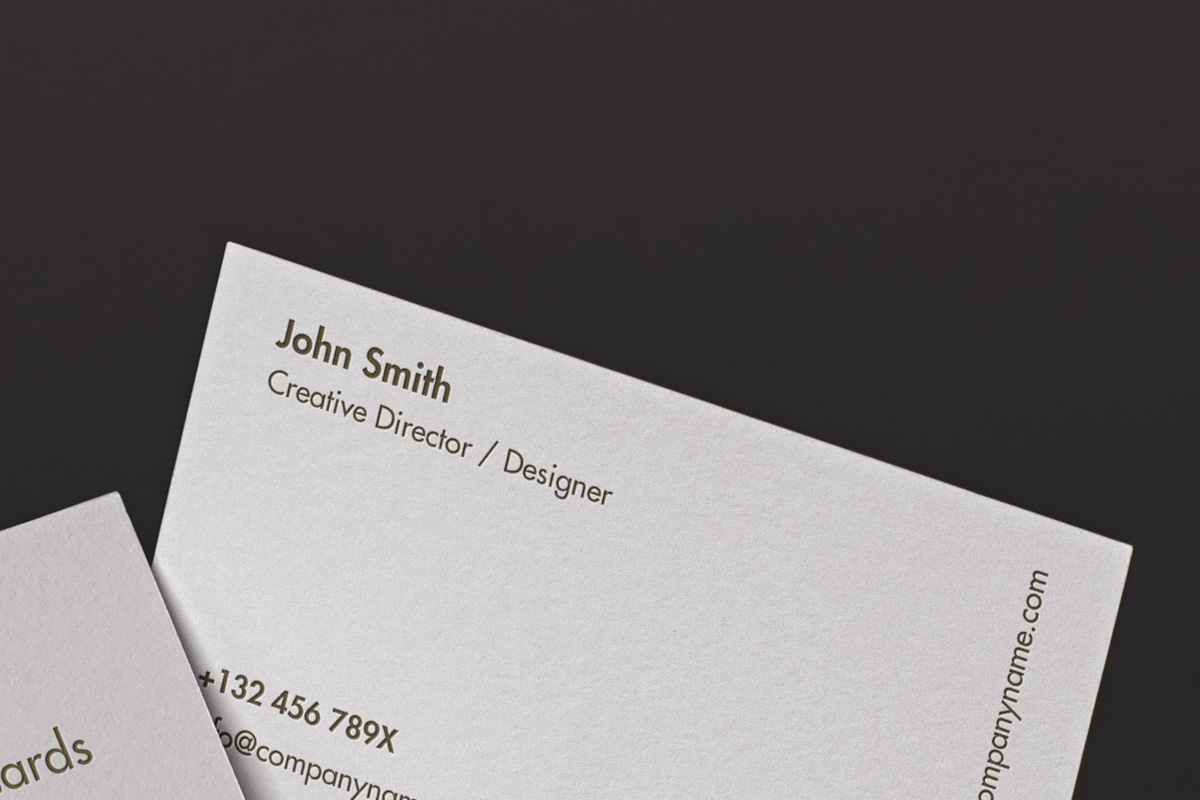 经典商务个人名片卡片设计样机PSD模板 Corporate Psd Business Card Mockup_img_2