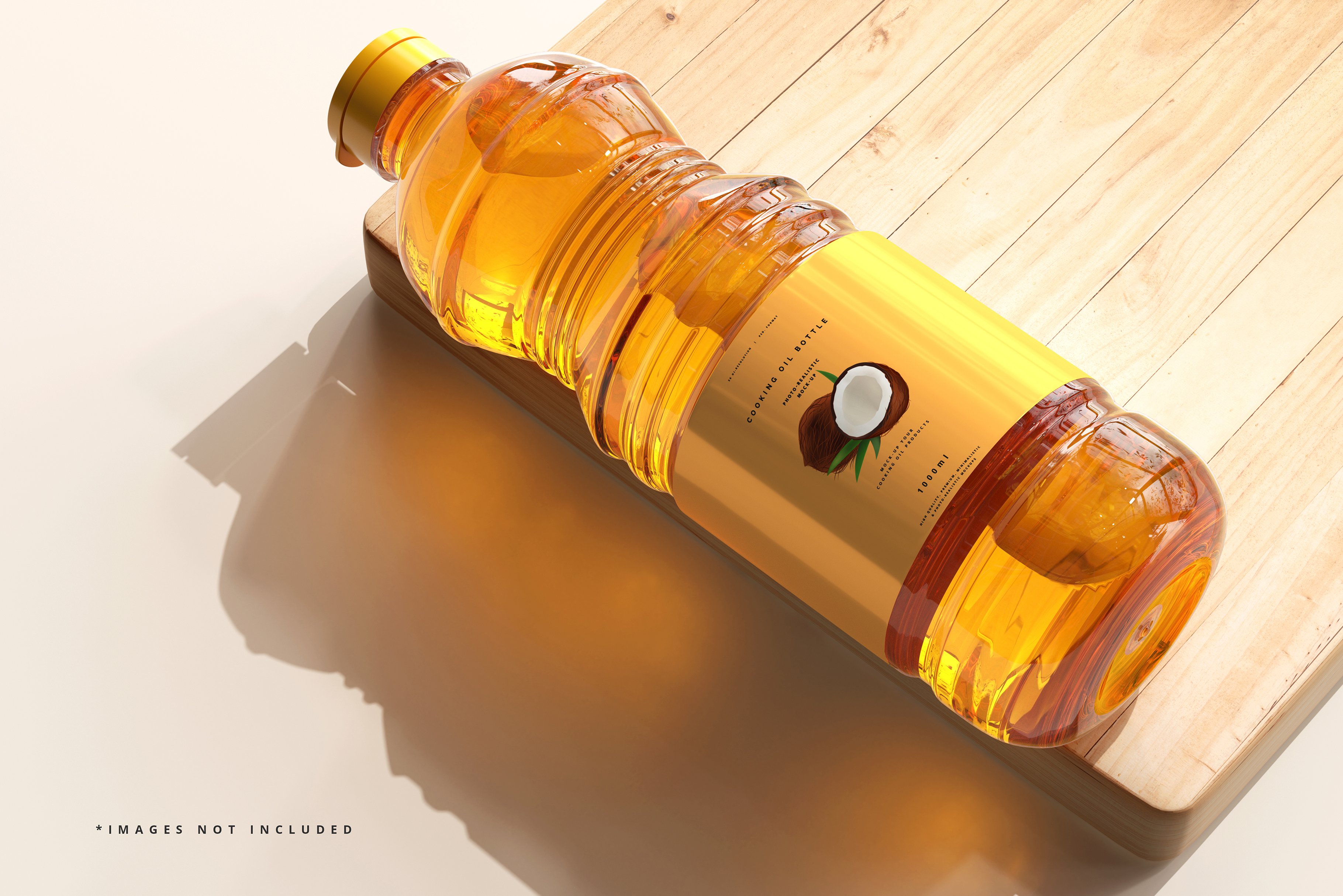 8款透明质感食用油塑料瓶设计展示贴图样机模板 Cooking Oil Bottle Mockup_img_2