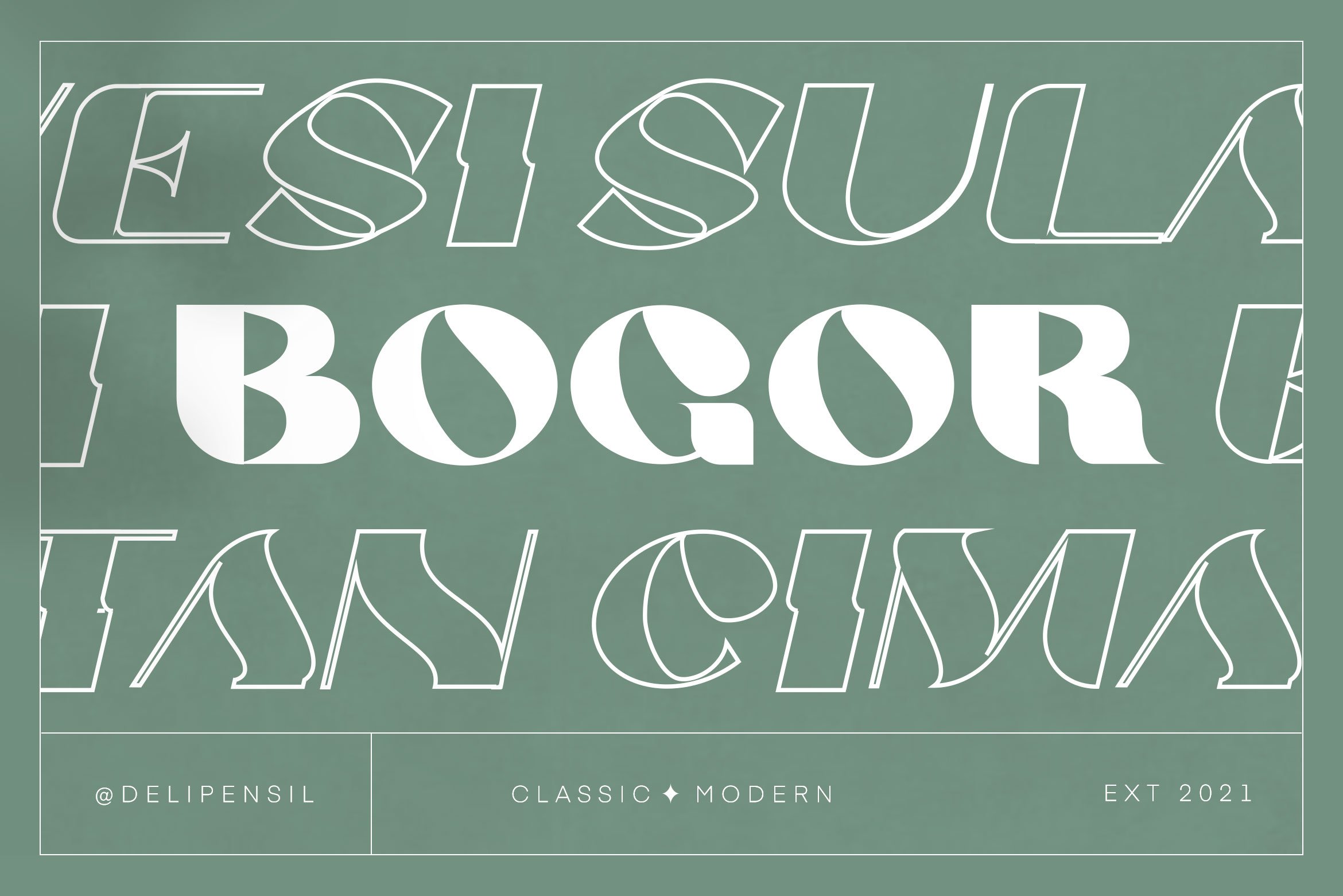 优雅时尚逆反差酸性粗体海报标题Logo英文字体素材 Boca Holu - Elegant Serif Typeface_img_2