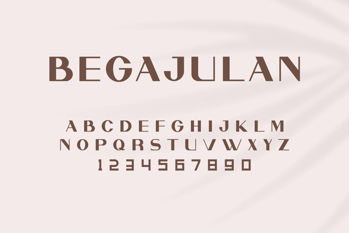 现代极简优雅品牌徽标Logo海报标题设计无衬线英文字体素材 Begajulan Font_img_2