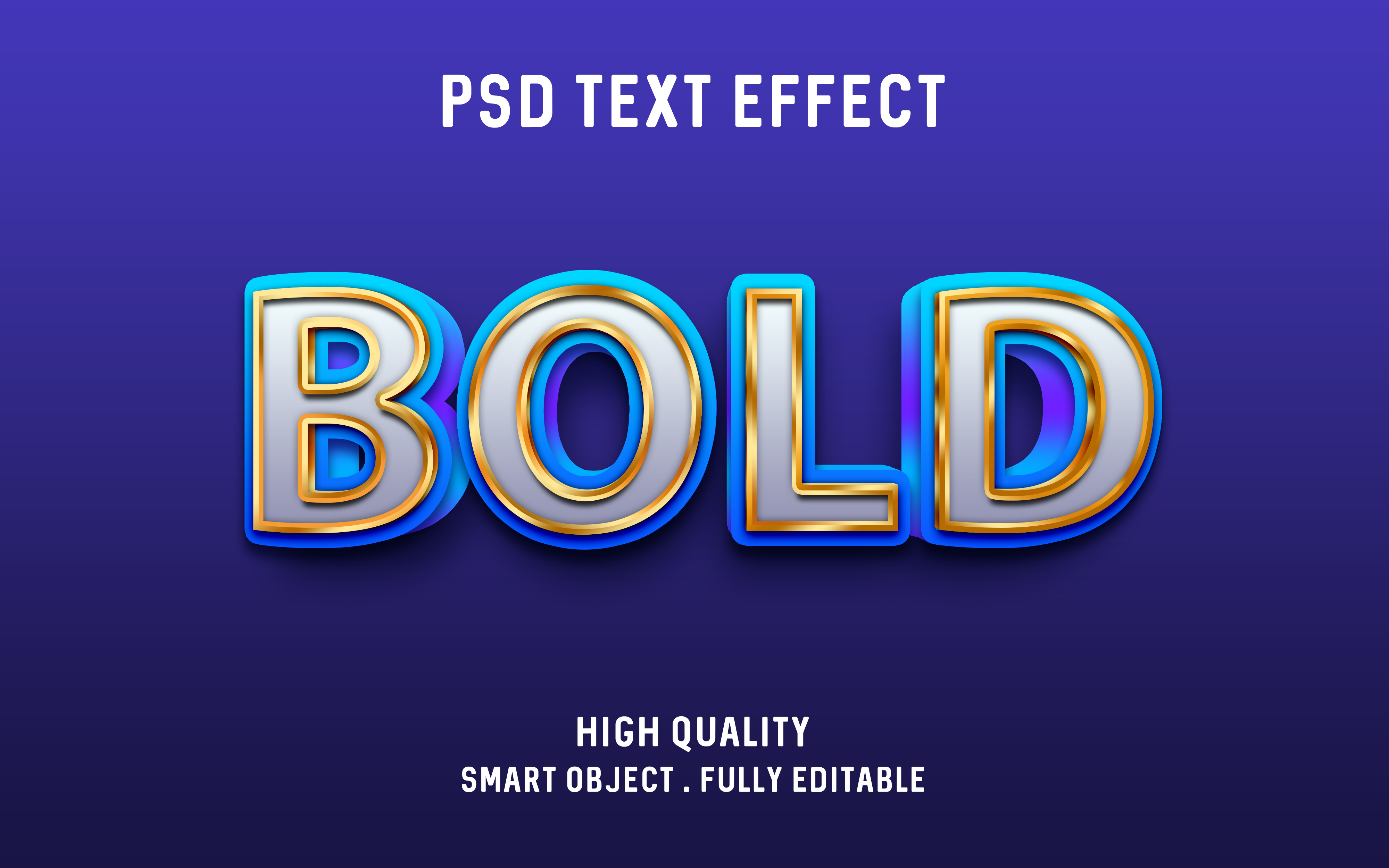 60款炫彩3D立体Logo海报标题特效字体设计Ps样机素材 3D Text Effect Bundle_img_2