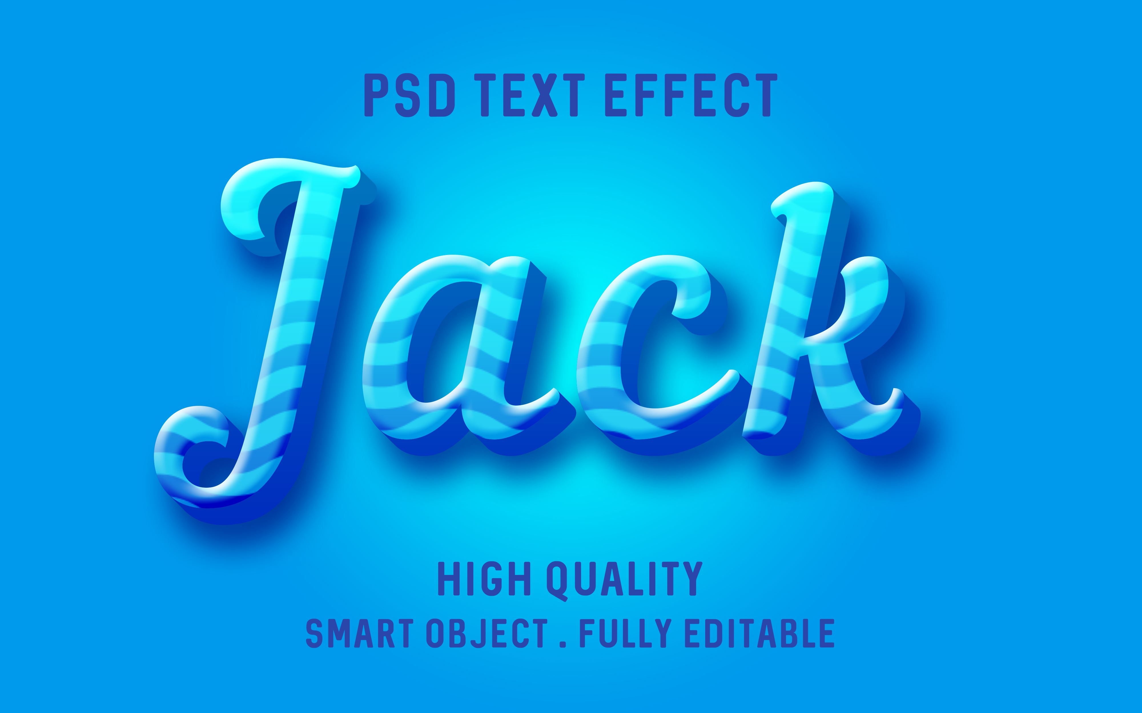 60款炫彩3D立体Logo海报标题特效字体设计Ps样机素材 3D Text Effect Bundle_img_2