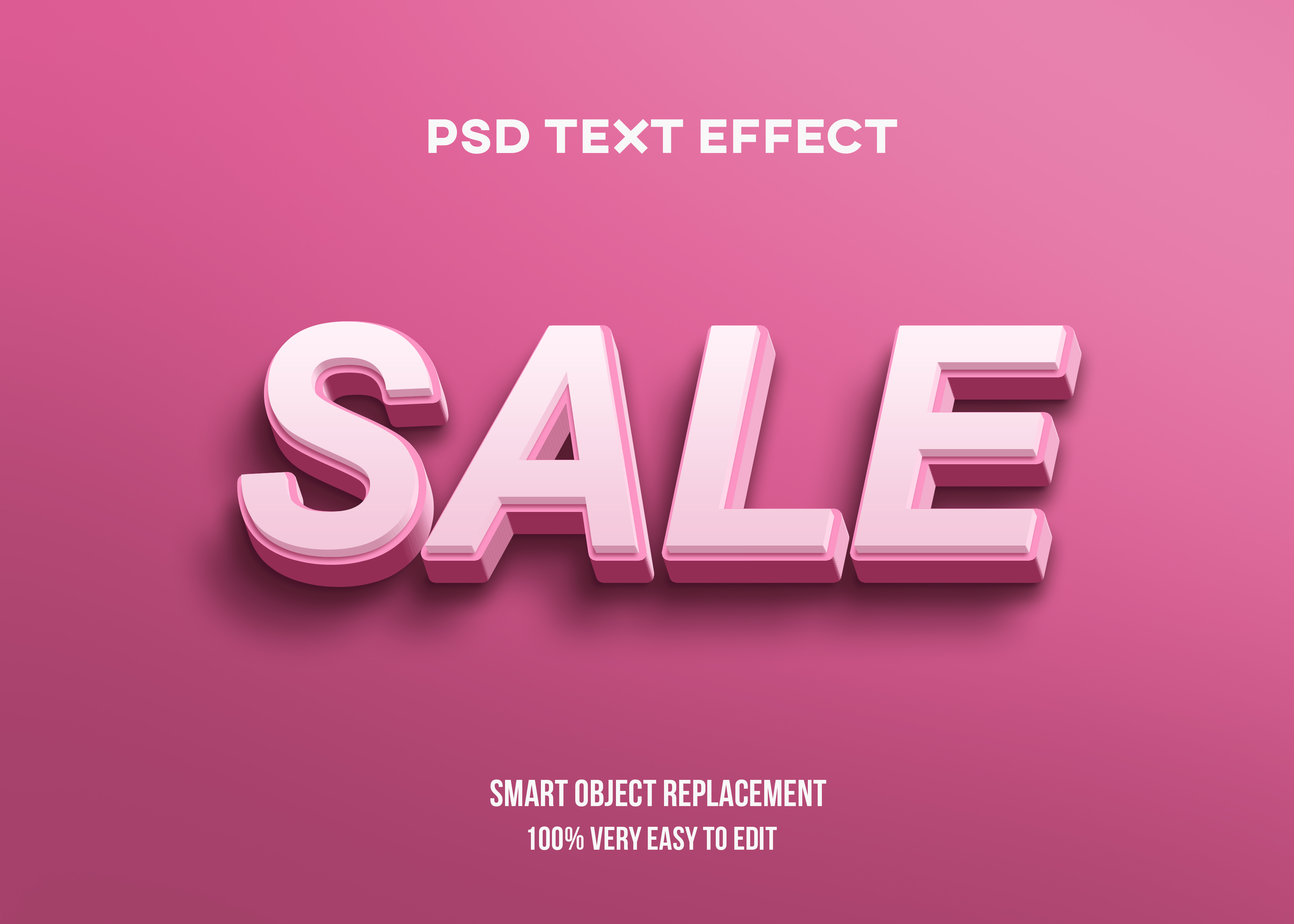 60款炫彩3D立体Logo海报标题特效字体设计Ps样机素材 3D Text Effect Bundle_img_2