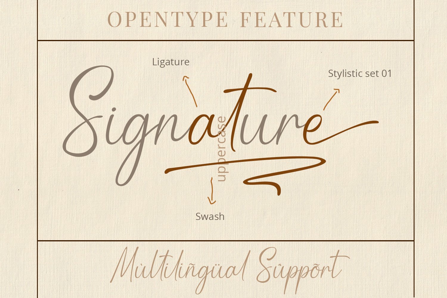 现代优雅品牌徽标Logo标题设计手写英文字体素材 Rahasya Signature Font_img_2