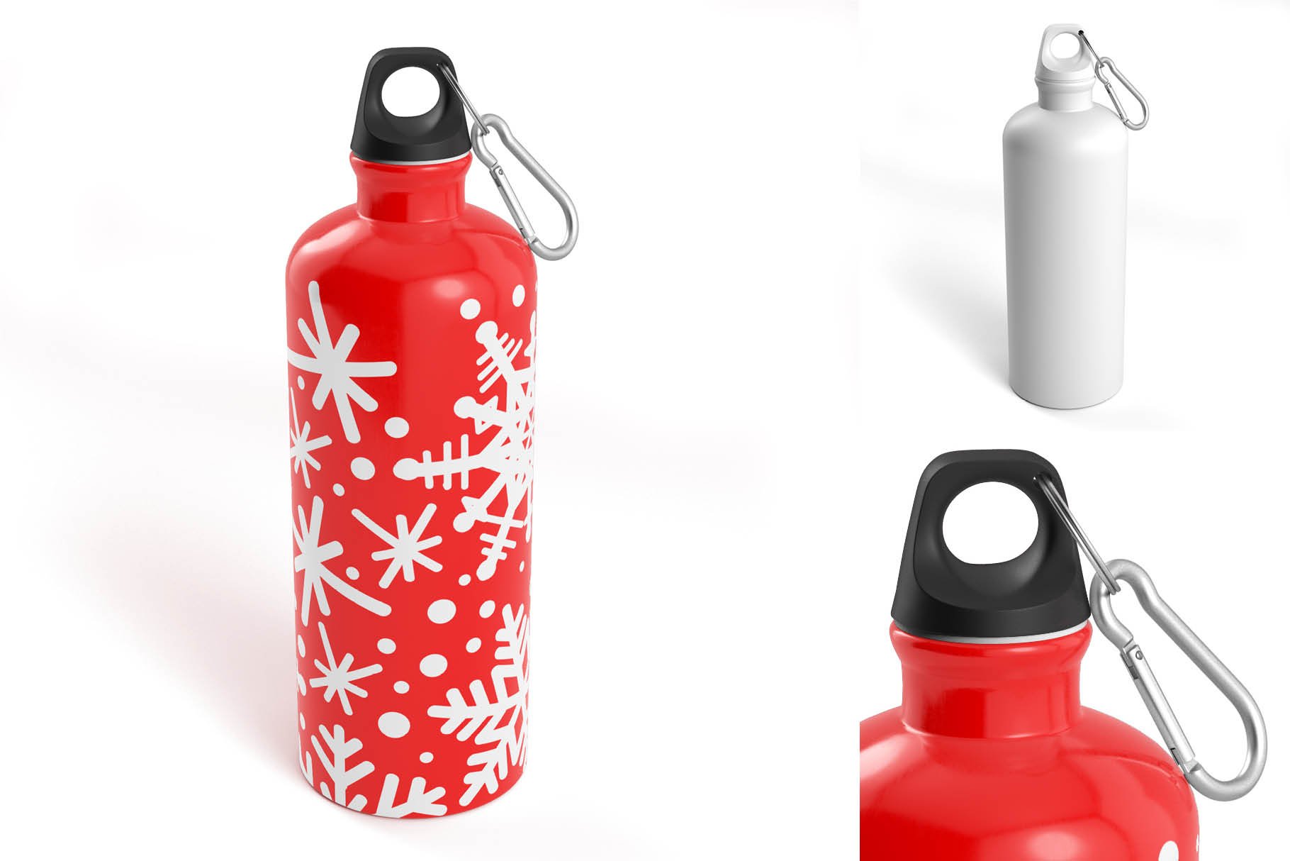 5款不锈钢保温水杯设计智能贴图样机模板 Aluminium Water Bottle Mock-Up_img_2